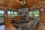 Enjoy The Wood Burning Fireplace